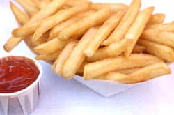 Sides such as fries, one of our many products